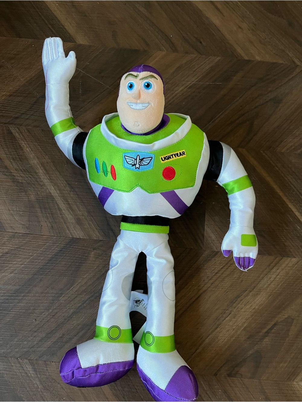 Buzz Lightyear Plush Toy - White, Green, Purple
